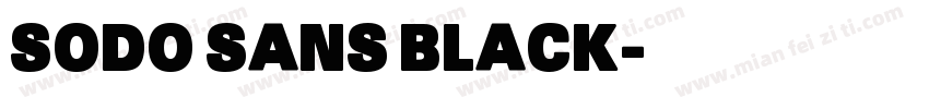SODO SANS BLACK字体转换